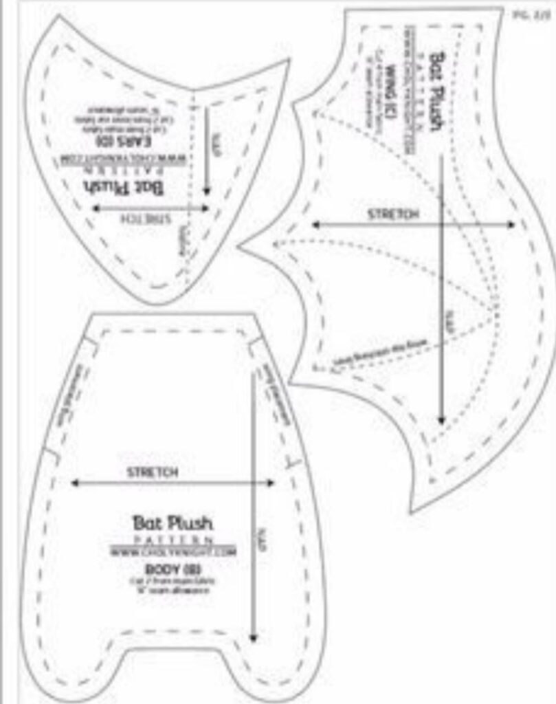 Сшить летучую мышку своими руками