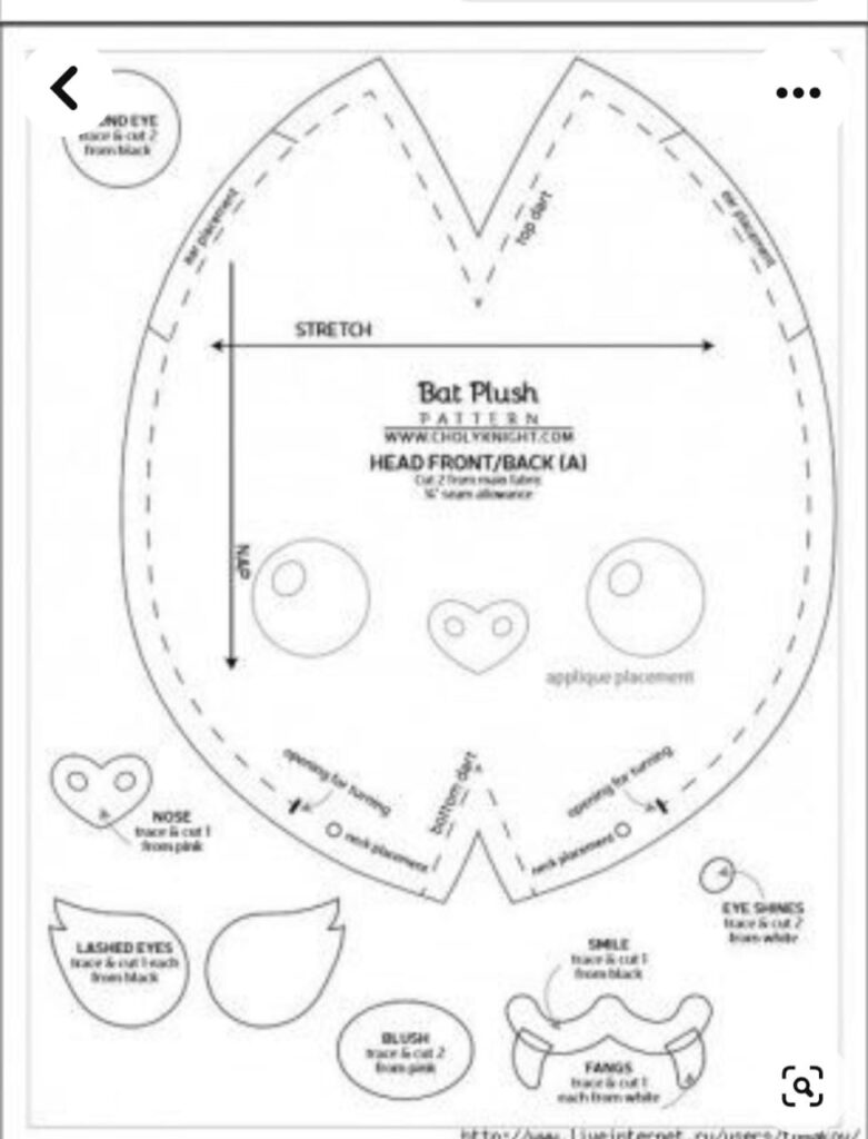 Сшить летучую мышку своими руками